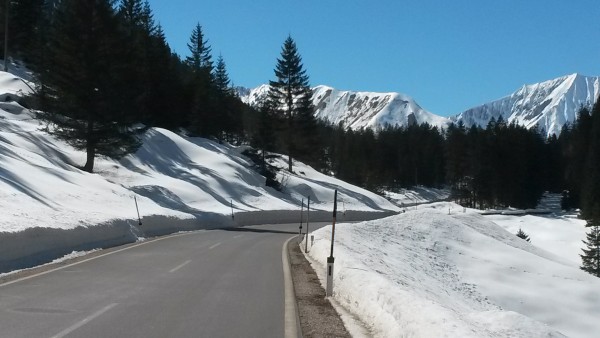 Schnee gab's auch noch genügend, die Skilifte in Bichlbach waren im Hochbetrieb.