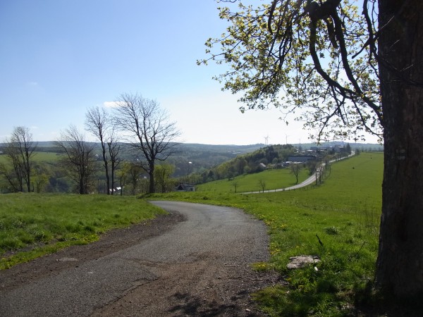 Auffahrt zum St. Katharinenberg...