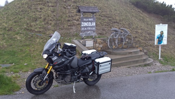 der Zoncolan - ein richtig kleiner Pass der es in sich hat, auch bei Starkregen