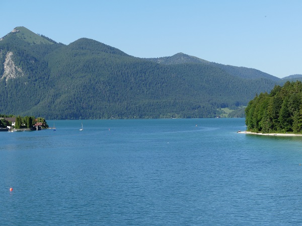 Walchensee am Abend von Süden aus...