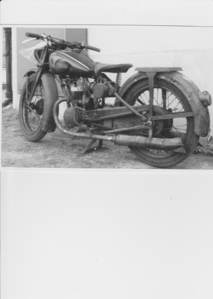 Zündapp DB 200 - Bild von 1958. Gerät älter