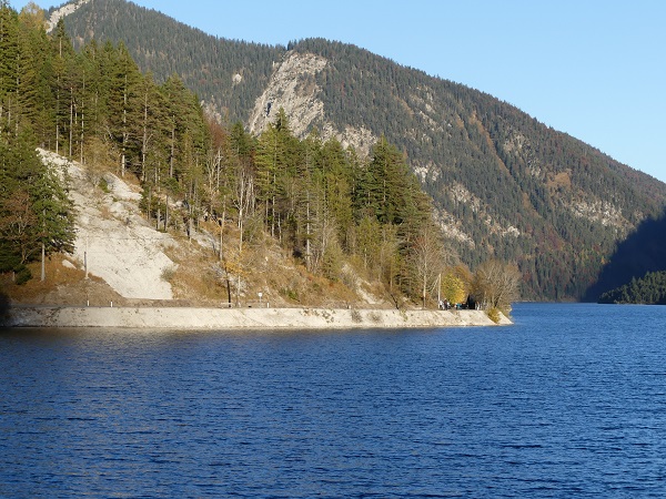 Die letzten Sonnenstrahlen für heute am Plansee...