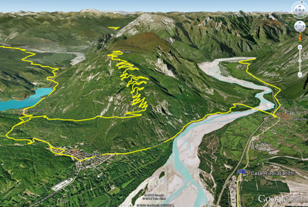 Monte San Simeone in Google Earth