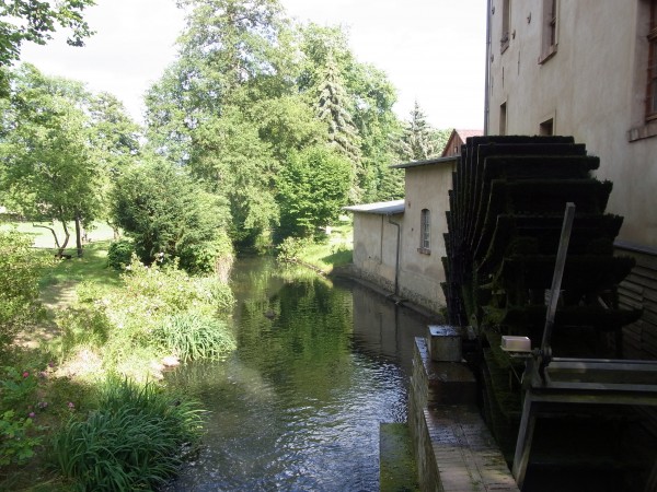 am Rande entdeckt, funktionierende Mühle an der Dahme..