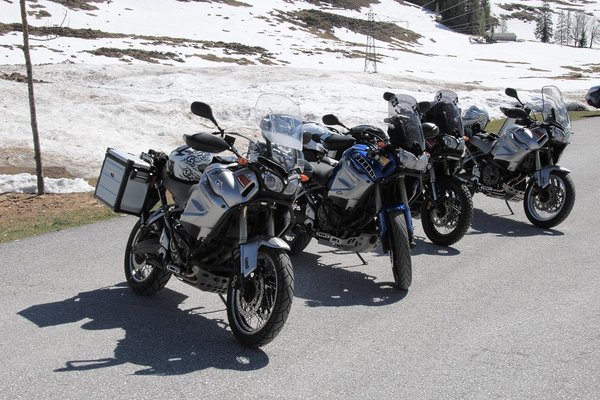 Vier Ténérés auf der Postalm