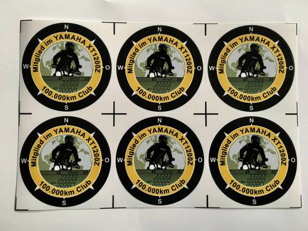 100_000km_Aufkleber.jpg (280.25 KiB) 2638 mal betrachtet XT1200Z 100.000km Club Aufkleber Durchmesser 70mm