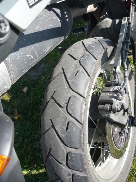 EXP hinten nach 12.500 km