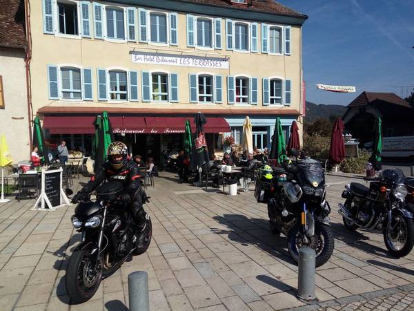 Motorradtreff in Saint-Hippolyte