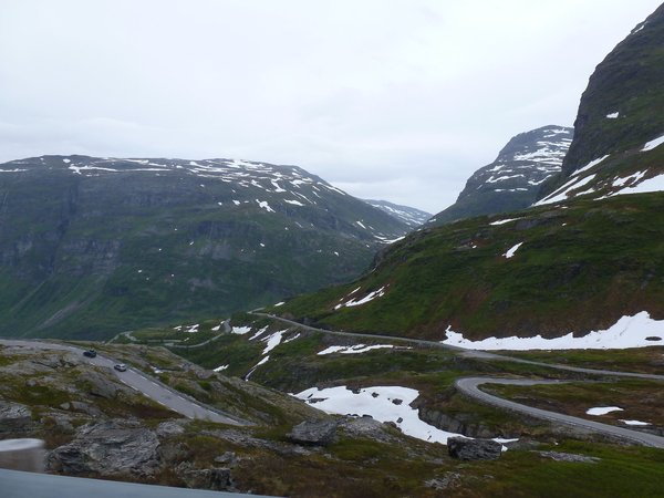 Der Geirangerfjord bei Regen