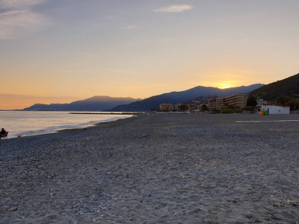 Sonnenuntergang in Ventimiglia