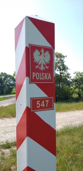 der lang ersehnte Grenzpfahl