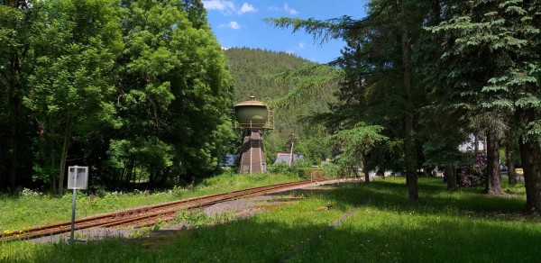 schöner alter Wasserturm in Sitzendorf-Unterweißbach