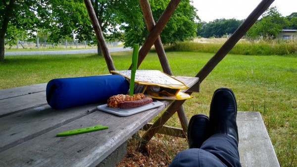 Das wichtigste zuerst. War aber erst gegen 13.00 Uhr.