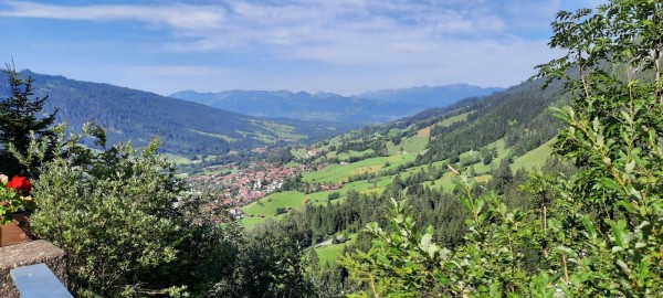 Blick auf Sonthofen u. Hindelang