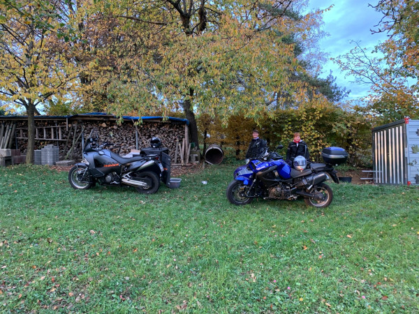 mal eben noch einen Korb Äpfel von der Tour mit nach Hause genommen