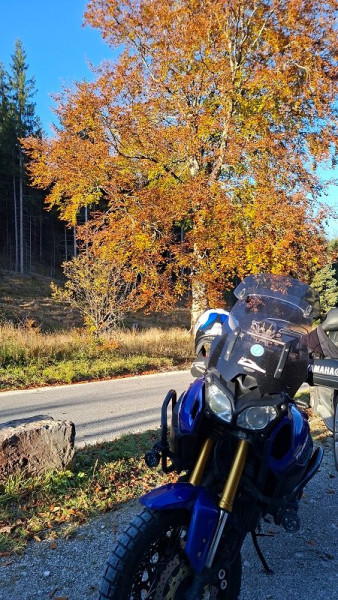 2025_Saisonabschluss003.jpg (223.91 KiB) 1716 mal betrachtet ... Oberbayern, Eingang Vorderriß; letzte Kaffeepause der Tagestour...