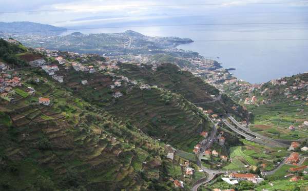 Blick auf den Westen von Funchal