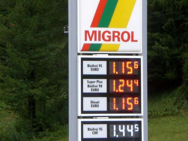 Benzinpreise in Samnaun !!