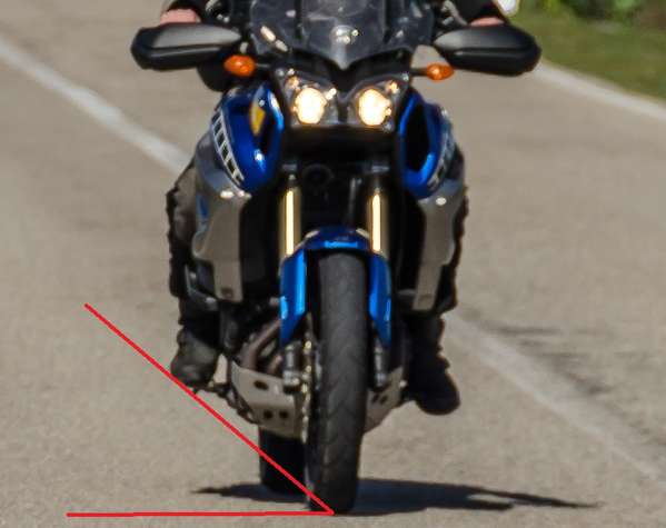 Schräglage (Winkel = 43 Grad)