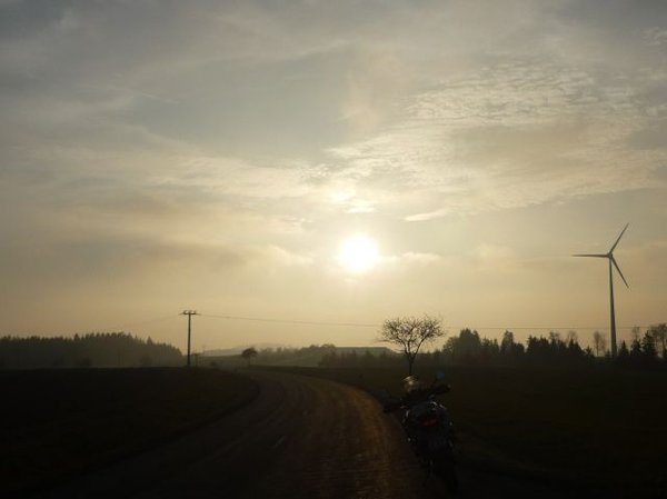 Windrad im Frankenwald