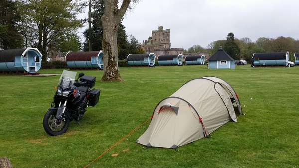 abends dann Hoddom Castle Caravan Park