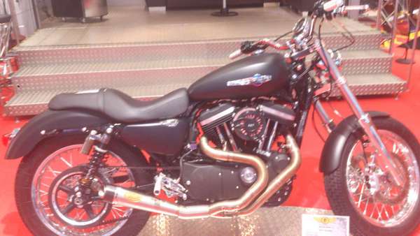 Mein Favorit.Eine von der Firma MIZU aus Hilzingen umgebaute Harley Sporster1200.Für schlappe22,000€.<br />Aber schön find ich Sie trotzdem.