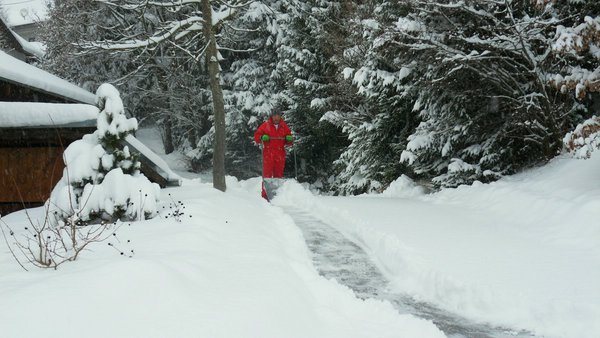 Schnee schaufeln bei 0° 26.12.
