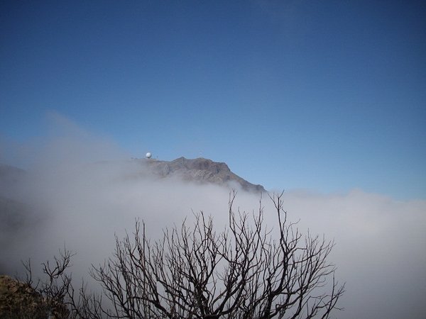 Hörstation auf dem Gipfel