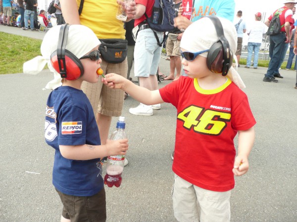 Vale und Dani bei der "Siegerehrung"